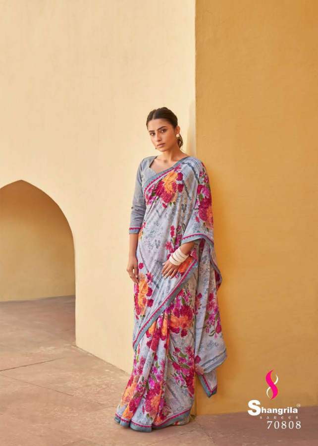 Shangrila Inox 16 Casual Daily Wear Printed Georgette Saree Collection